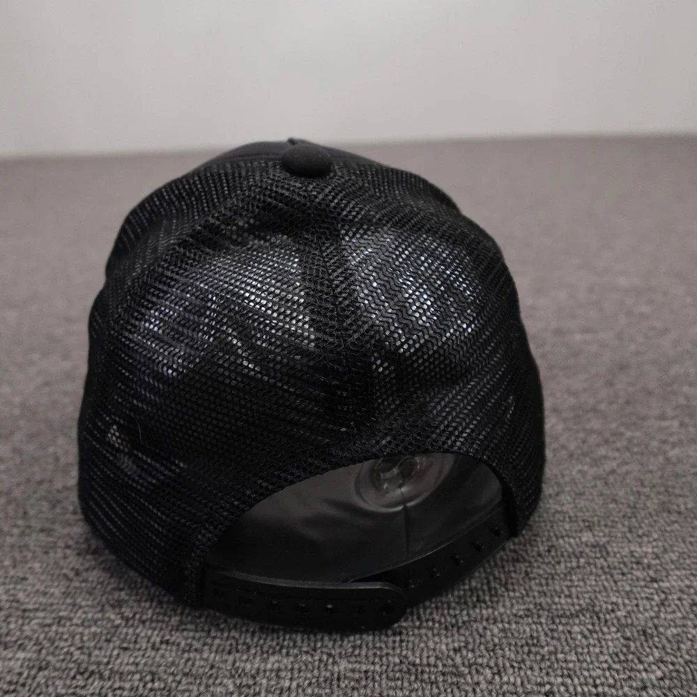 James Perse Hat Cap Snap Back Mens One Size Black Live Nation Mesh Trucker